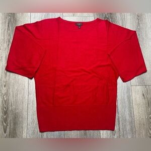 Talbots Womens Red Blouse Size Medium Petite